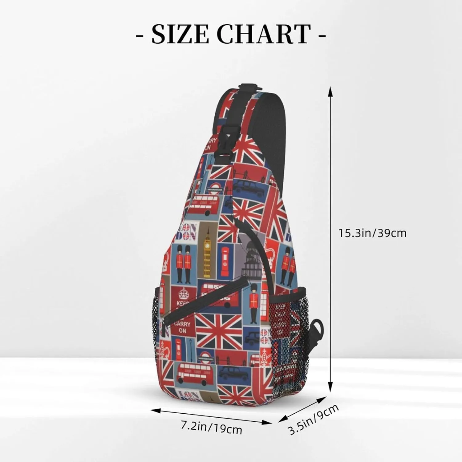 Elephant Print Crossbody Sling Backpack For Women Men,Sling Bag Travel Hiking Chest Bag Daypack
