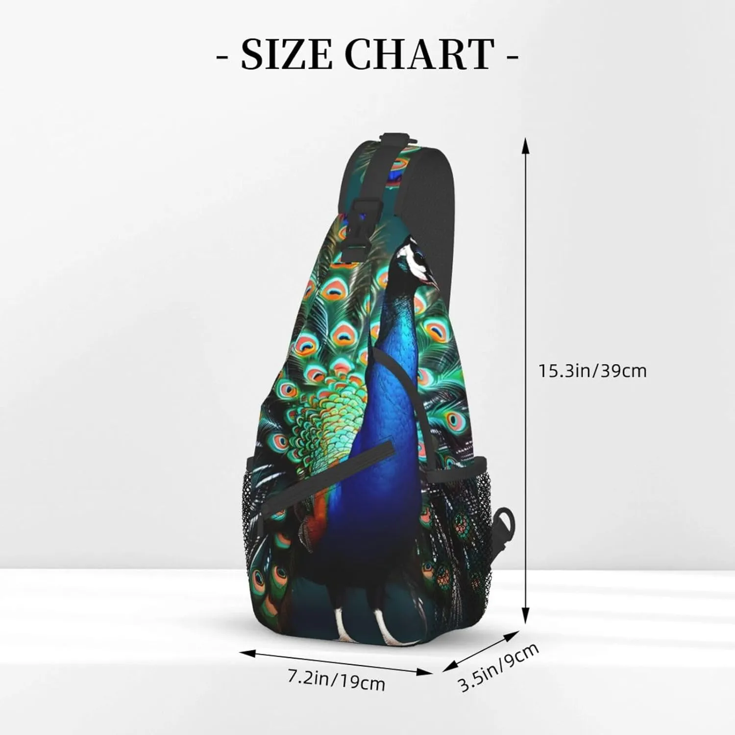 England Symbols Print Crossbody Sling Backpack For Women Men,Sling Bag Travel Hiking Chest Bag Daypack