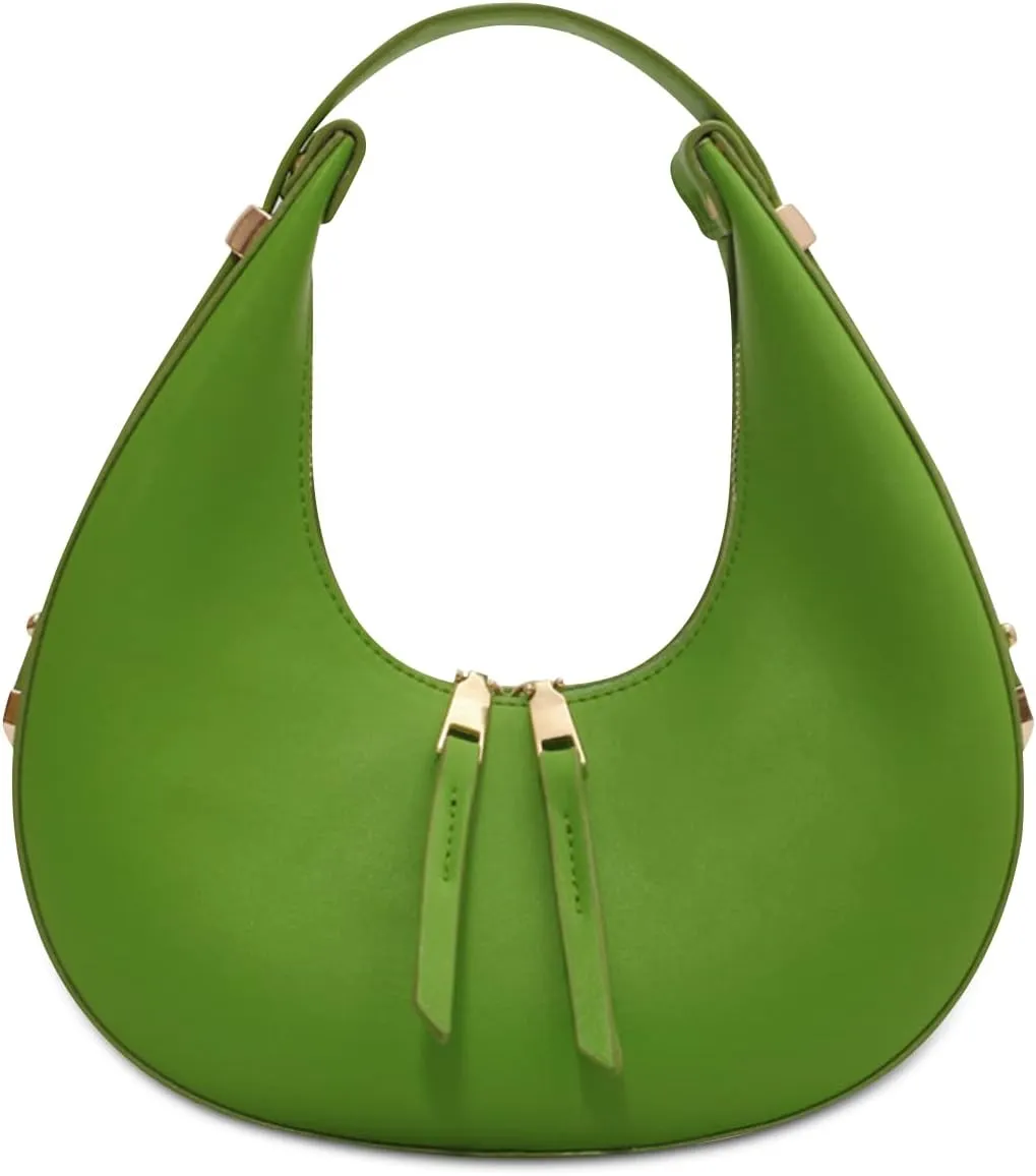Ergocar 2022 New Women's Tote Handbags, Crescent Bags for Women Fashion Women Underarm Bag Top-Handle Bag, Green