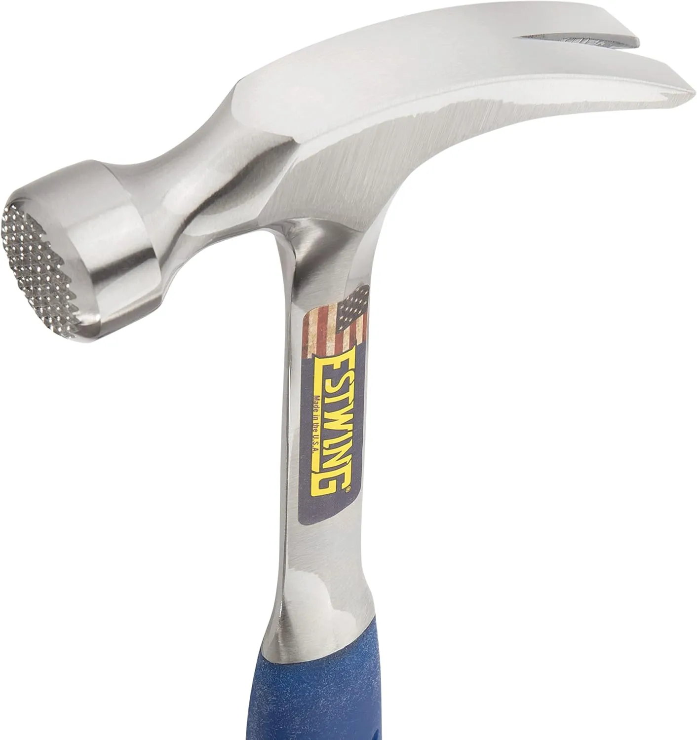 ESTWING Framing Hammer - 20 oz Straight Rip Claw with Milled Face & Shock Reduction Grip - E3-20SM