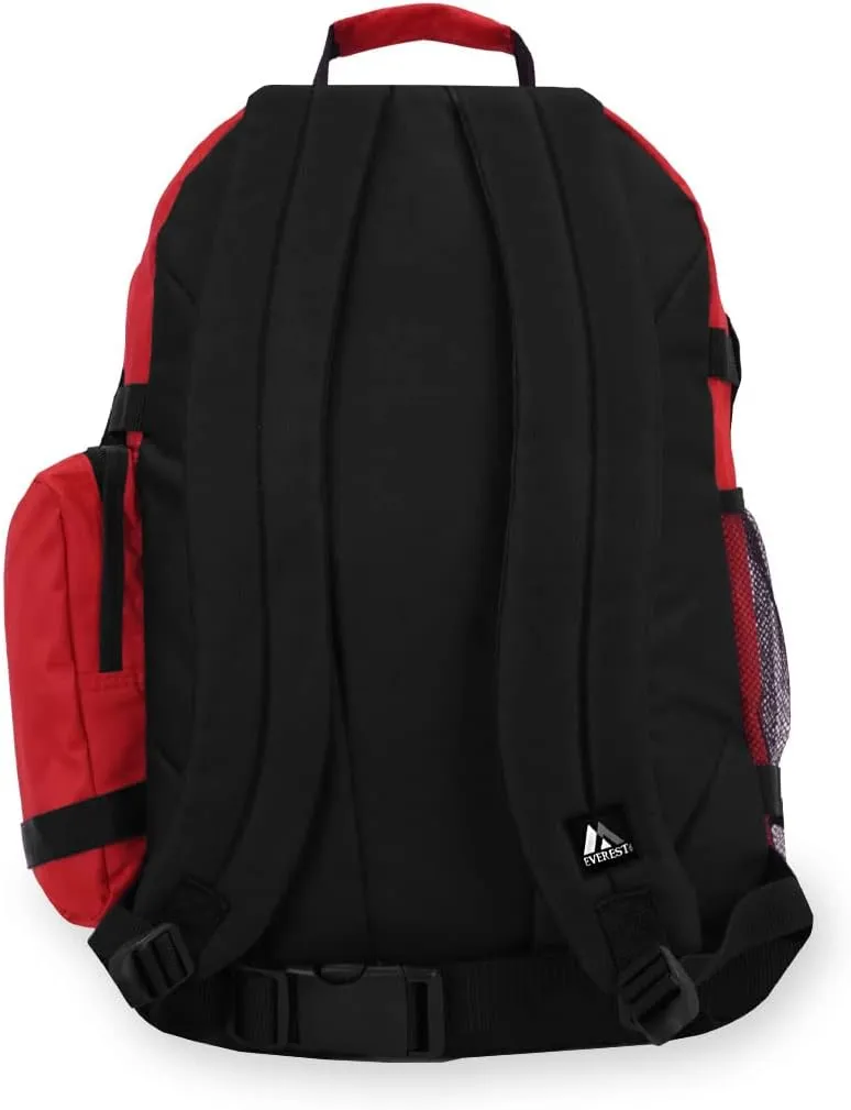 Everest Luggage Oversize Deluxe Backpack, Red, X-Large