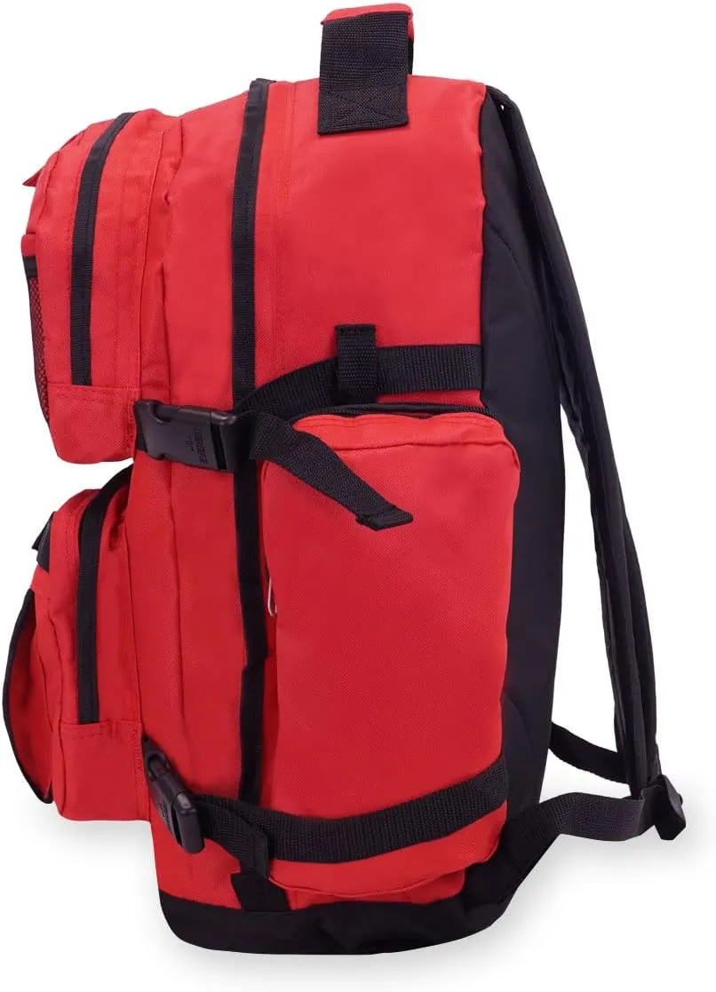 Everest Luggage Oversize Deluxe Backpack, Red, X-Large