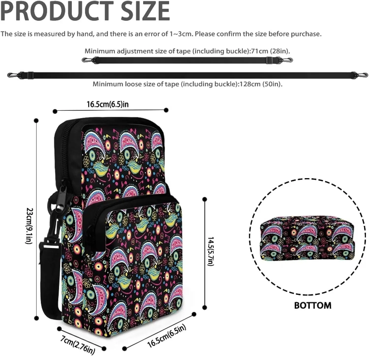 Everywhere Fanny Pack Purse Fashion Waist Bag with Adjustable Strap Crossbody Bags for Women Men Lightweight Crossbody Purses for Travel Walking Running Cycling, Colorful Cashew Flower