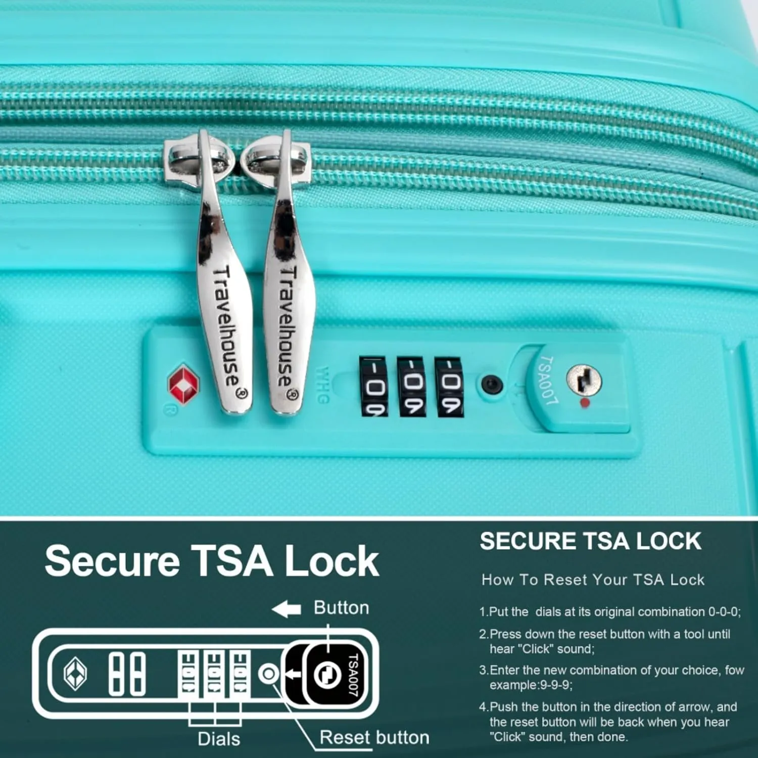 Expandable Hardshell Suitcase Double Spinner Wheels PP Luggage Sets Lightweight Durable Suitcase with TSA Lock,3-Piece Set (20/24/28),Black-NEW SKU W284P197041/W284P197039 (Lake Blue   Polypropylene)