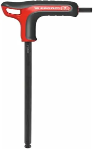 FACOM 84TZSA.5 6-Sided Ball Head Wrench - Red/Black, 5 mm