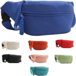 Fanny Packs for Women Men, Fashionable Waist Bags Waterproof Small Crossbody Belt Bag Bum Bag with Adjustable Strap for Outdoor Running, Hiking, Walking and Travel Black (Blue)