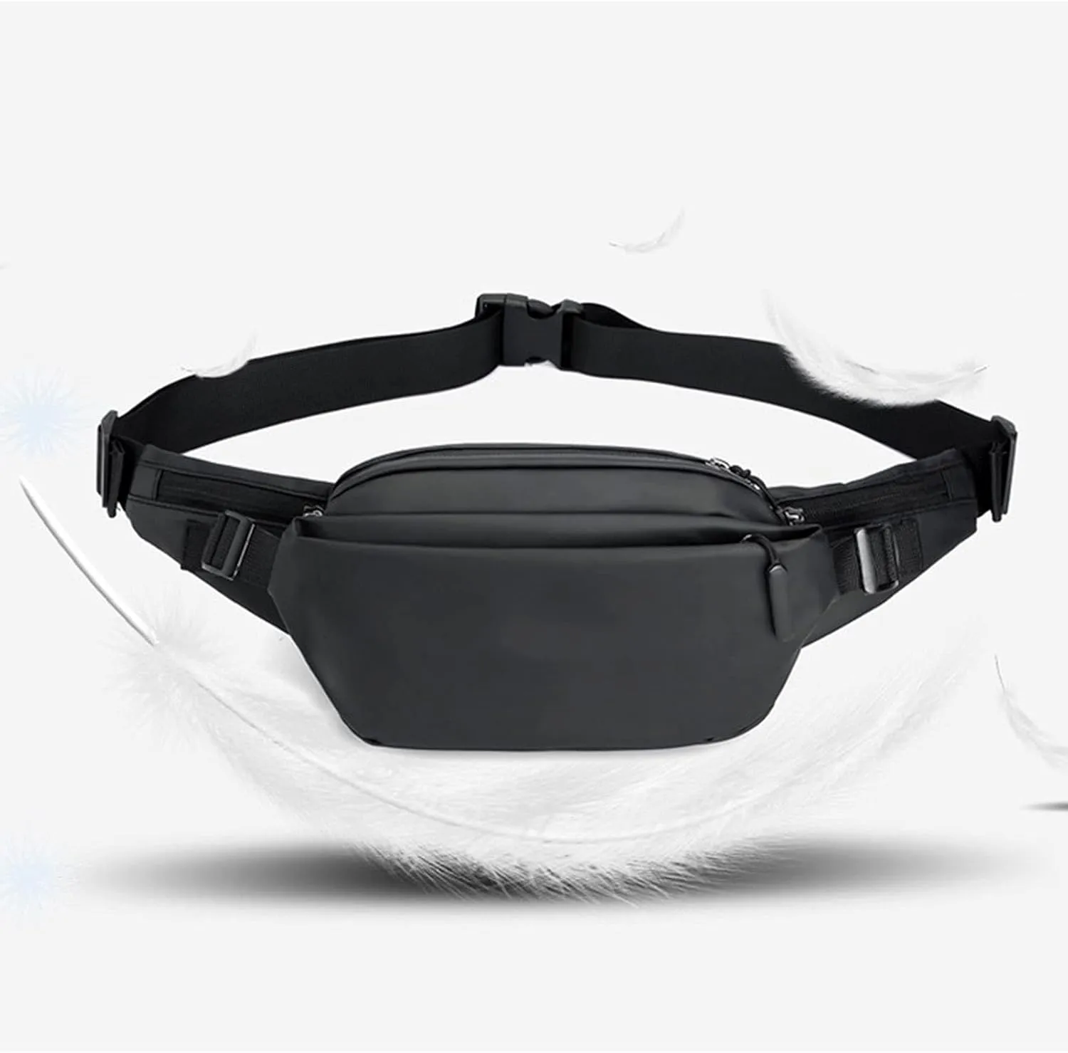 Fashion Waist Packs Men's Waist Bag Fashion Chest Pack Outdoor Sports Belt Bag for Waterproof Men Waist Bags Fanny Pack(Dark Gray)