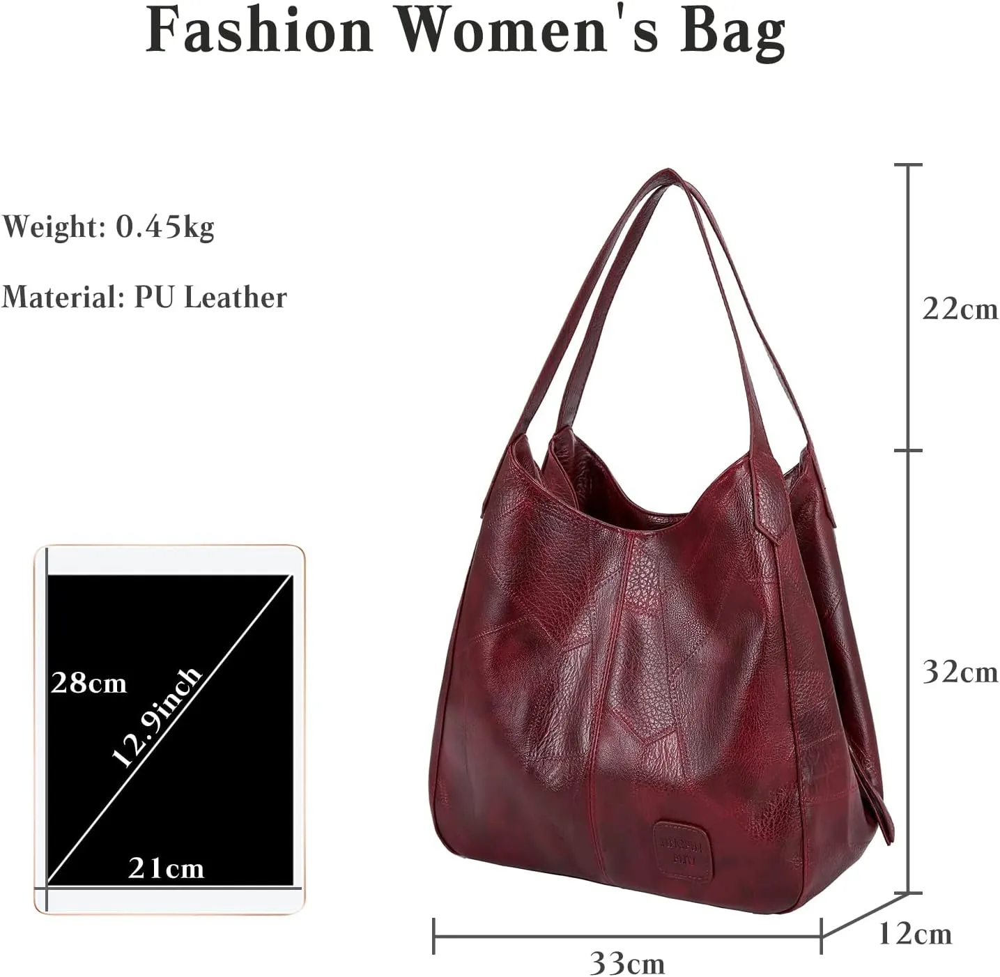 Fashion Women's Handbags Waterproof Top-handle Bags Shoulder Bag