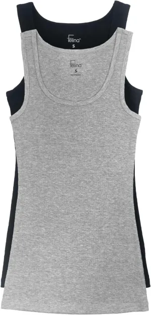 Felina | Cotton Ribbed Tank Top | 2-Pack