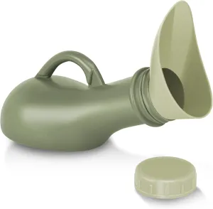 Female Urinal Spill Proof 1000ML, Urinals for Men Spill Proof Nighttime, Unisex Pee Funnel, Portable Women's Urinal, Urination Device for Car Travel, Road Trip Essentials