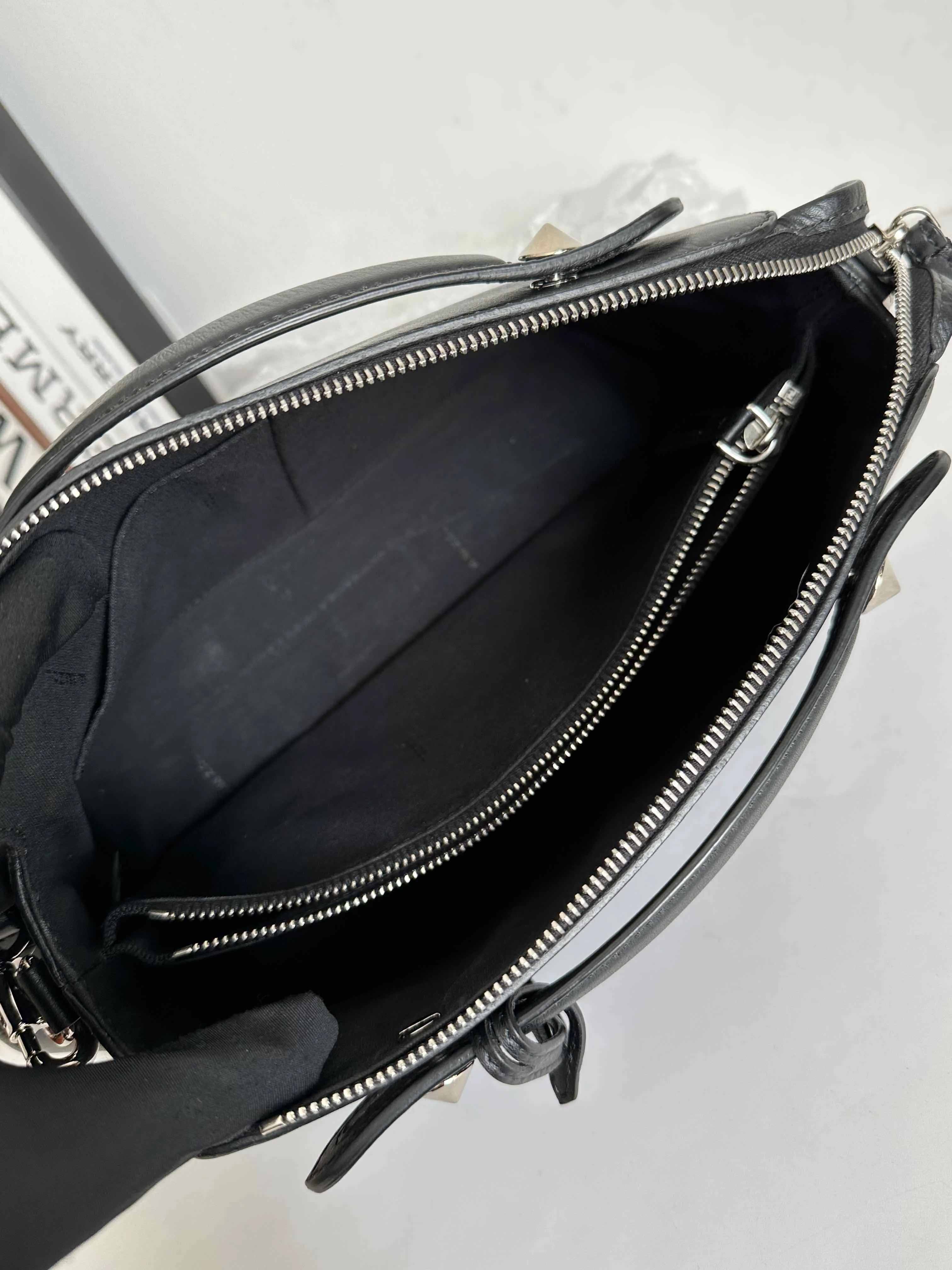 Fendi By The Way Black Satchel Bag with Strap #8E