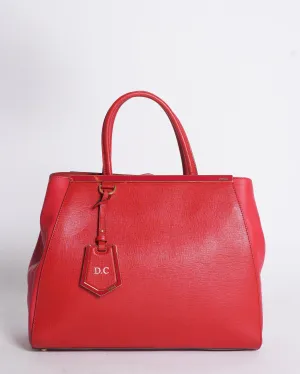 Fendi Red 2Jours Tote