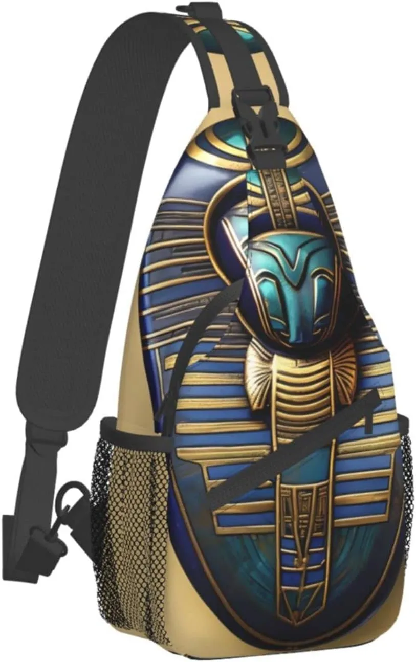 Fishing Lure Style Print Crossbody Sling Backpack For Women Men,Sling Bag Travel Hiking Chest Bag Daypack