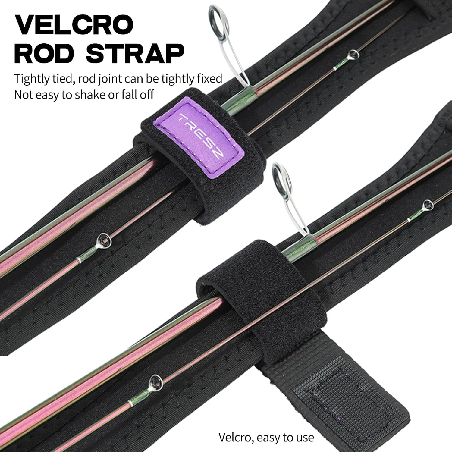 Fishing Rod Sleeve Adjustable Length Rod Sleeves Backable and Portable Fishing Pole Sleeve Travel Fishing Rod Bag Suitable for Any Model of Lure Fishing Reel