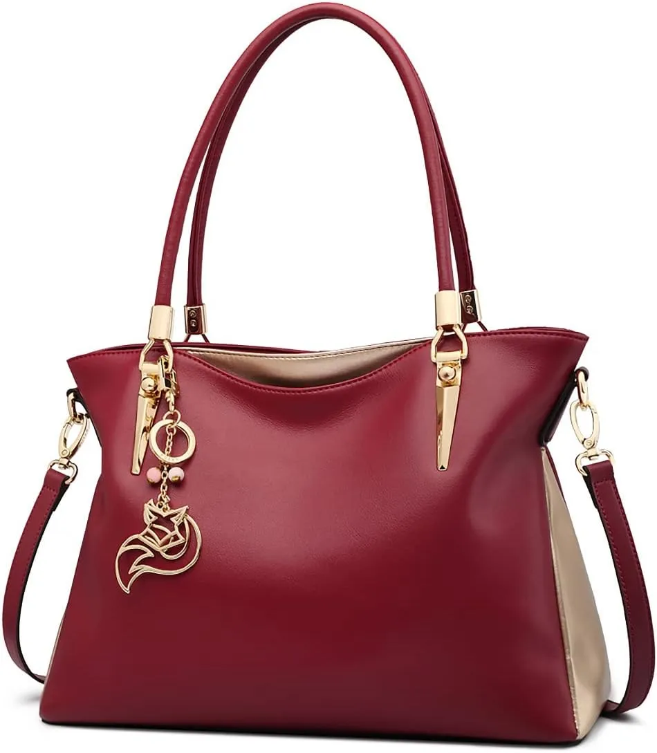 FOXLOVER Large Capacity Tote Handbags for Women, Women's Top-handle Bags Fashion Shoulder Bags Purses Minimalist design