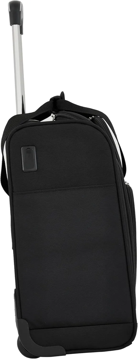 French Connection Underseat Carry-On Luggage USB-C Ports, Black, 16-inch