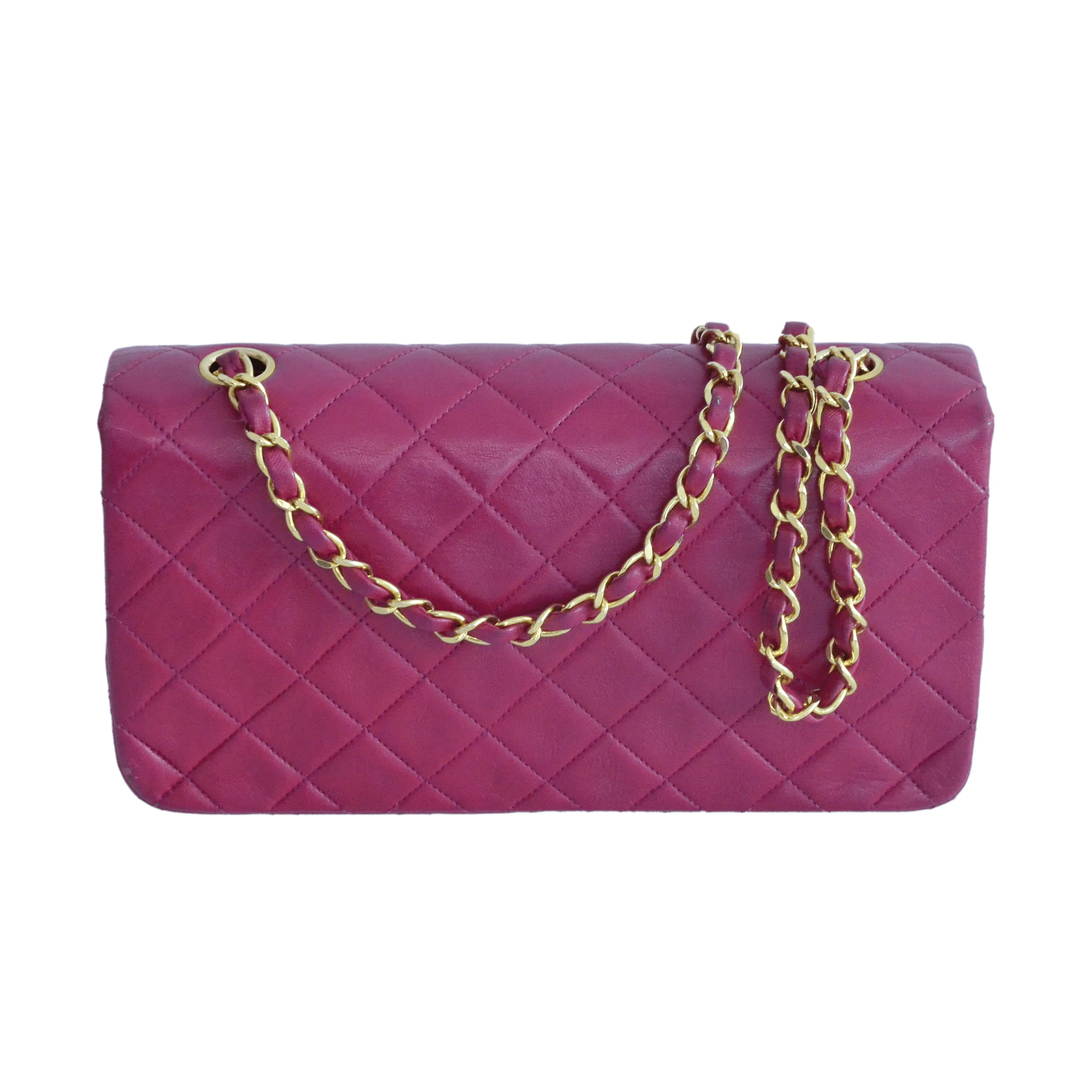 Fuchsia CC Timeless Single Flap Bag