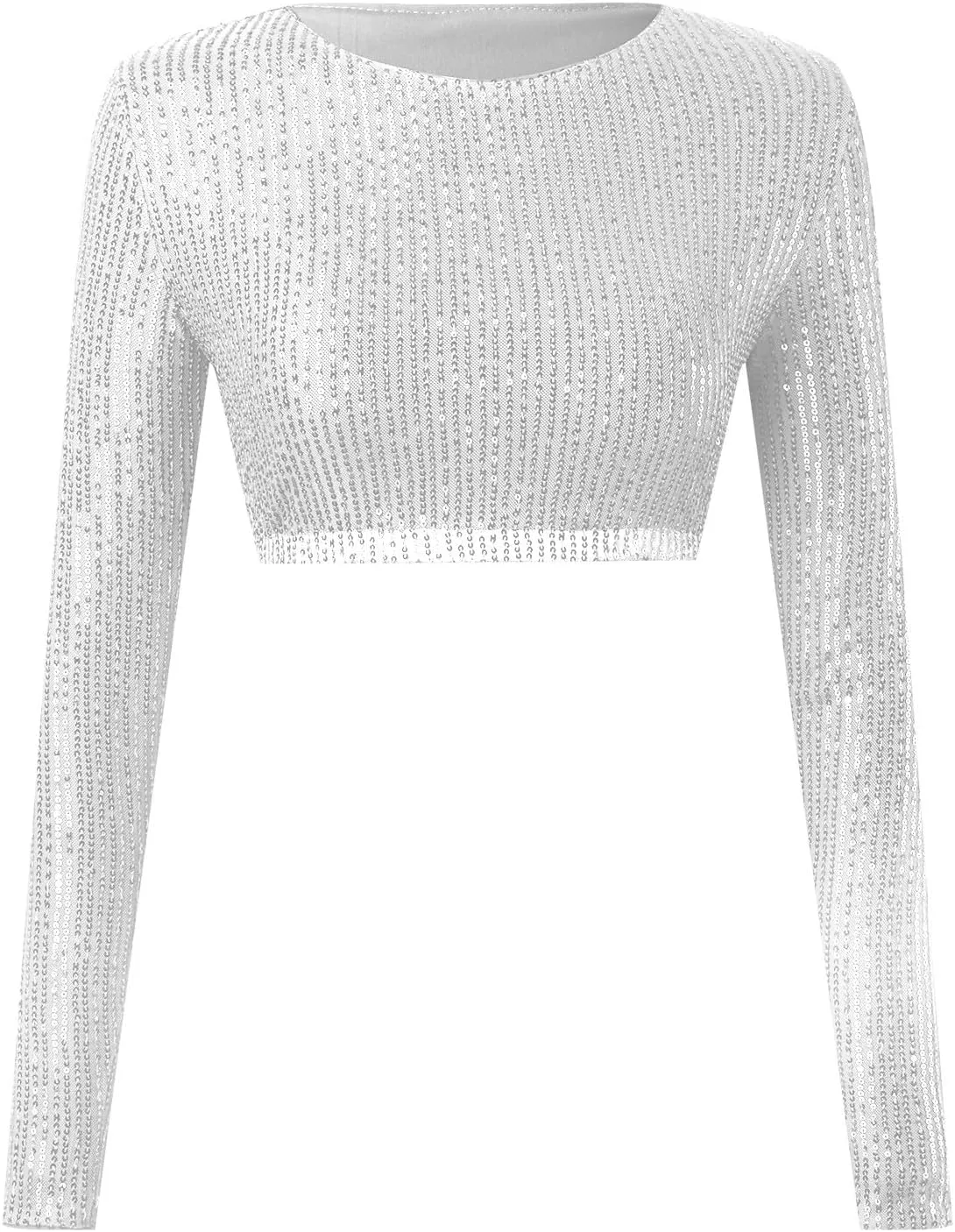 Fuzzy Robe 2xl Solid Color Round Slim Midriff Long Sleeved Top Lingerie Underwire