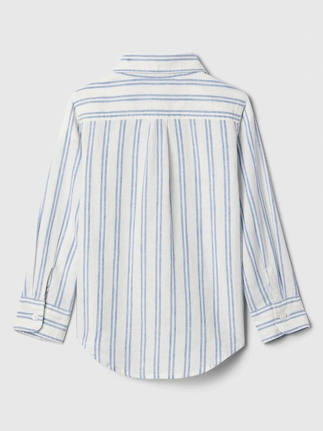 GAP Baby Boys' Ls Linen Woven Top