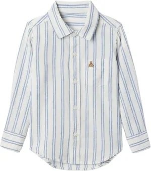 GAP Baby Boys' Ls Linen Woven Top