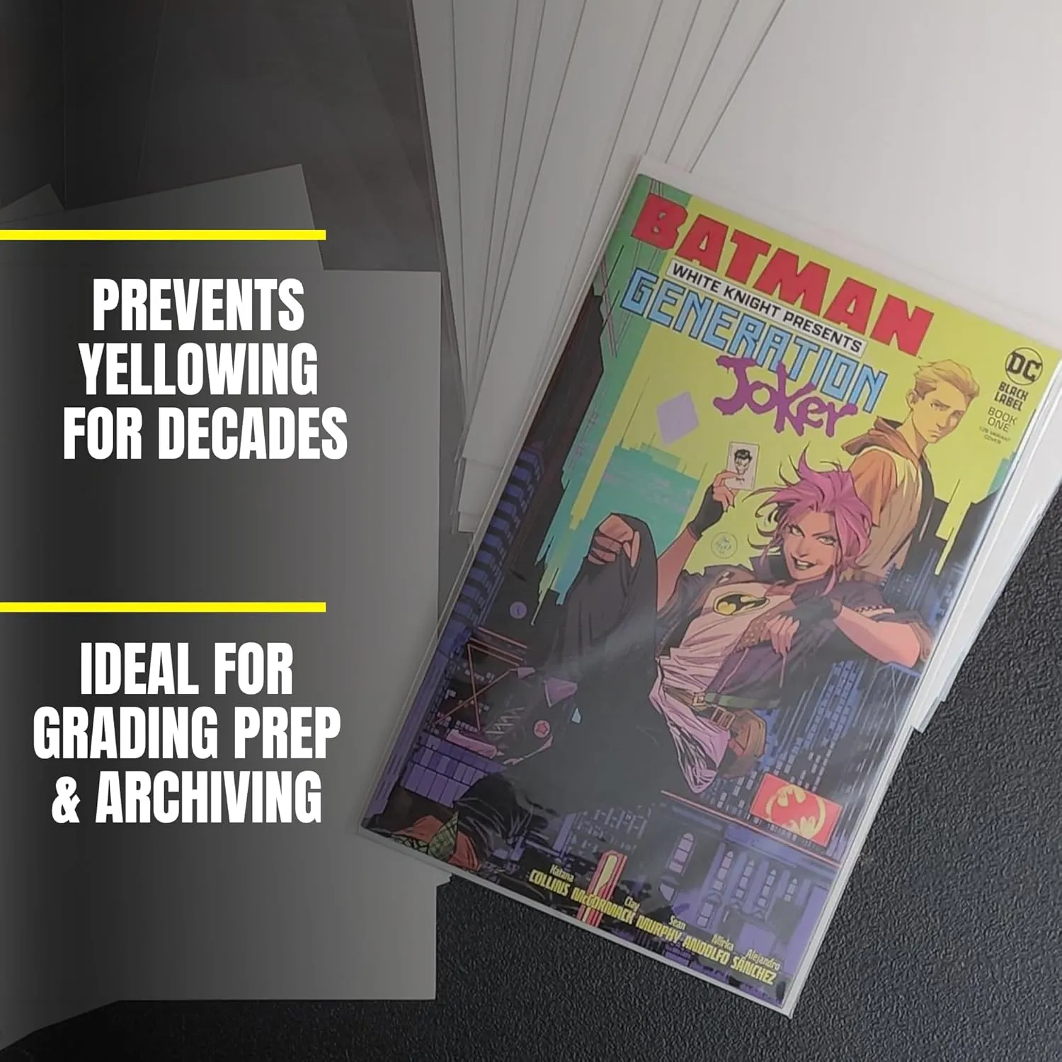 Gemini Premium Comic Book Bags and Boards | Current Size (6 7/8" x 10 1/2" Bags, 6 3/4" x 10 1/2" Boards) | 2-mil Polypropylene Bags, 24-pt Acid-Free Boards (500 Each)