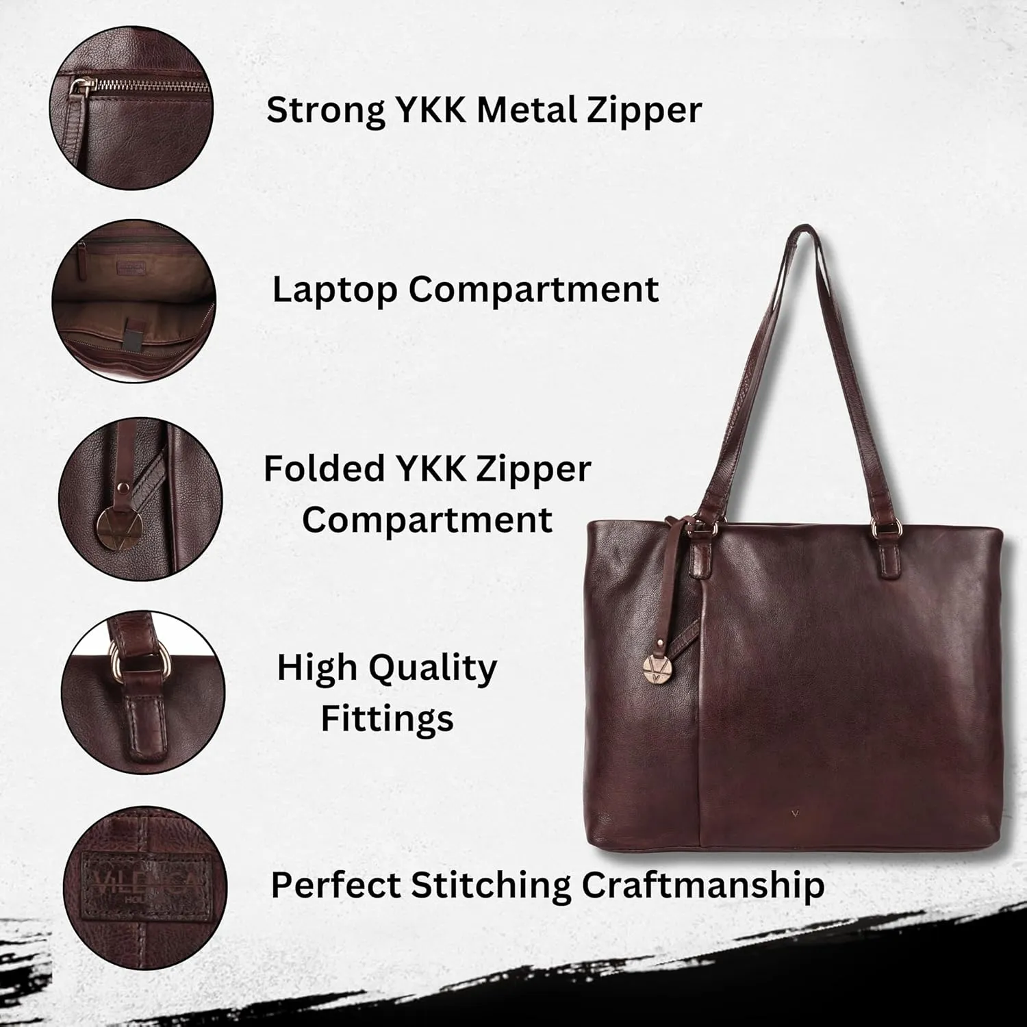 Genuine Italian Leather Women's Tote Handbags, Satchel Purse Ladies Shoulder Bags with Top Handle