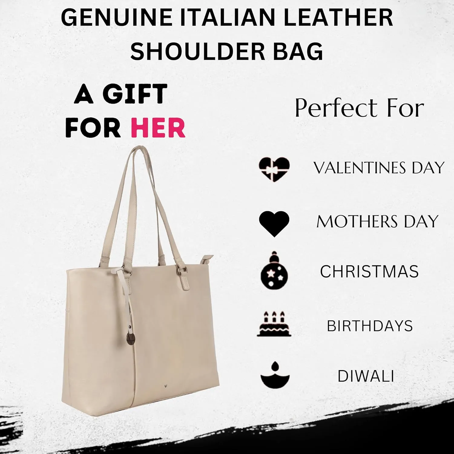 Genuine Italian Leather Women's Tote Handbags, Satchel Purse Ladies Shoulder Bags with Top Handle