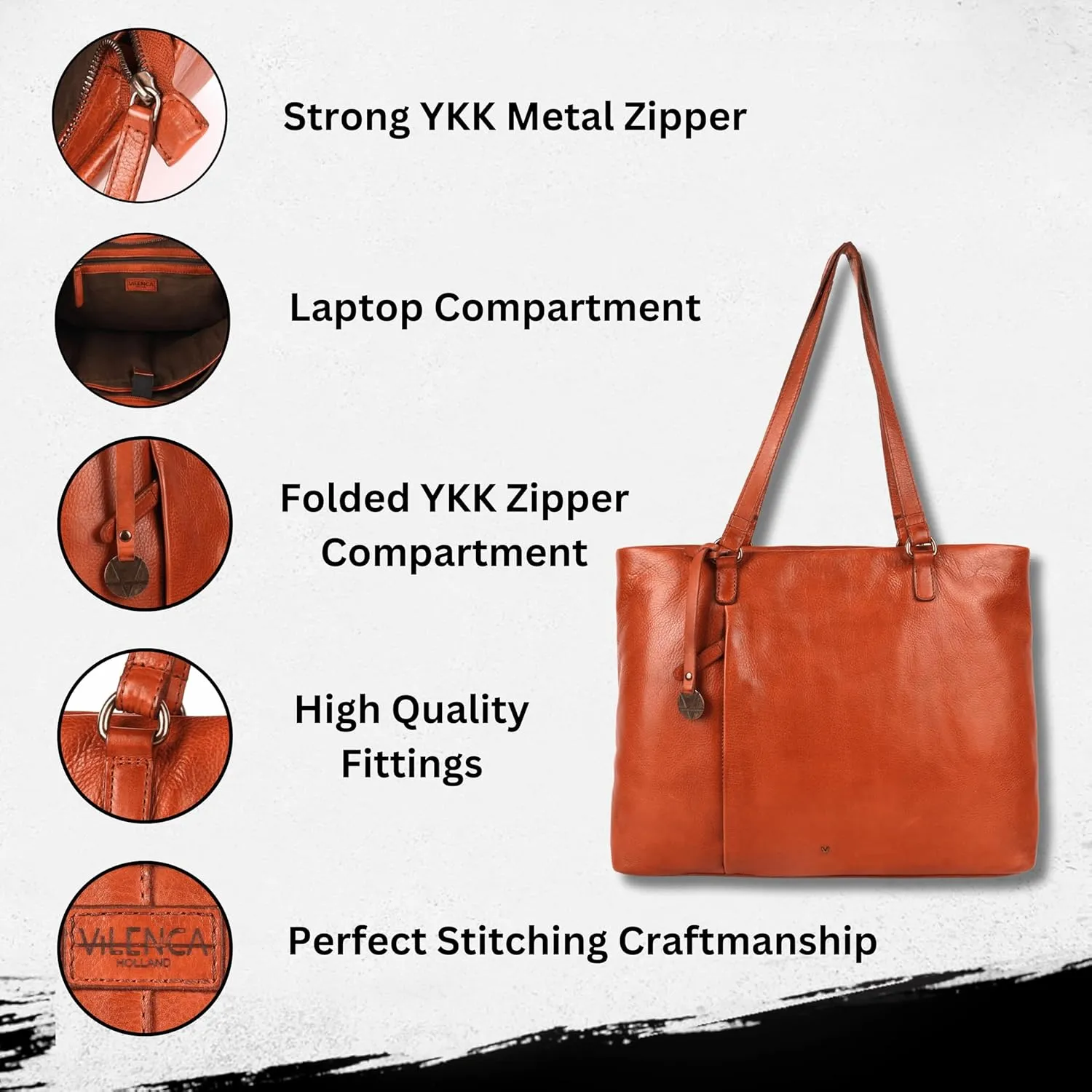 Genuine Italian Leather Women's Tote Handbags, Satchel Purse Ladies Shoulder Bags with Top Handle