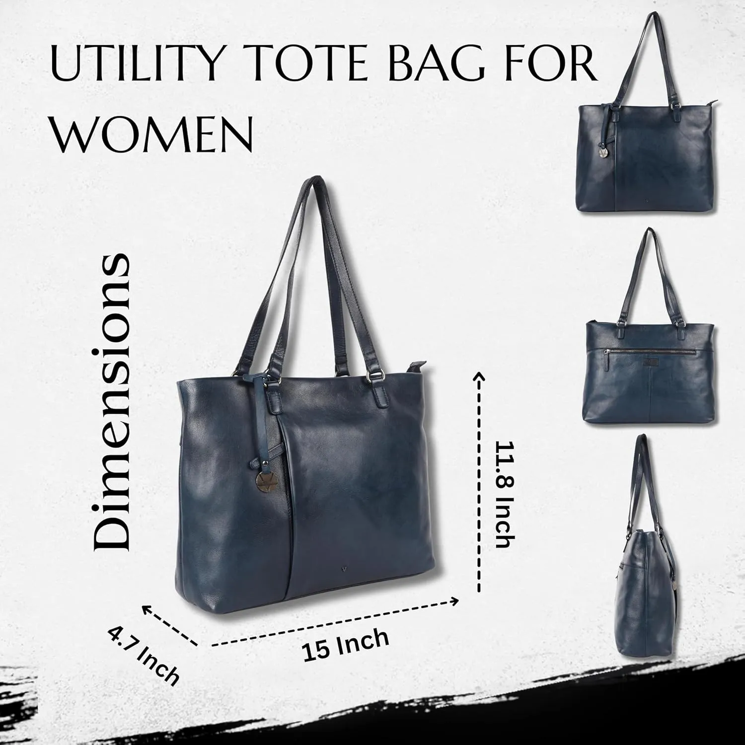 Genuine Italian Leather Women's Tote Handbags, Satchel Purse Ladies Shoulder Bags with Top Handle