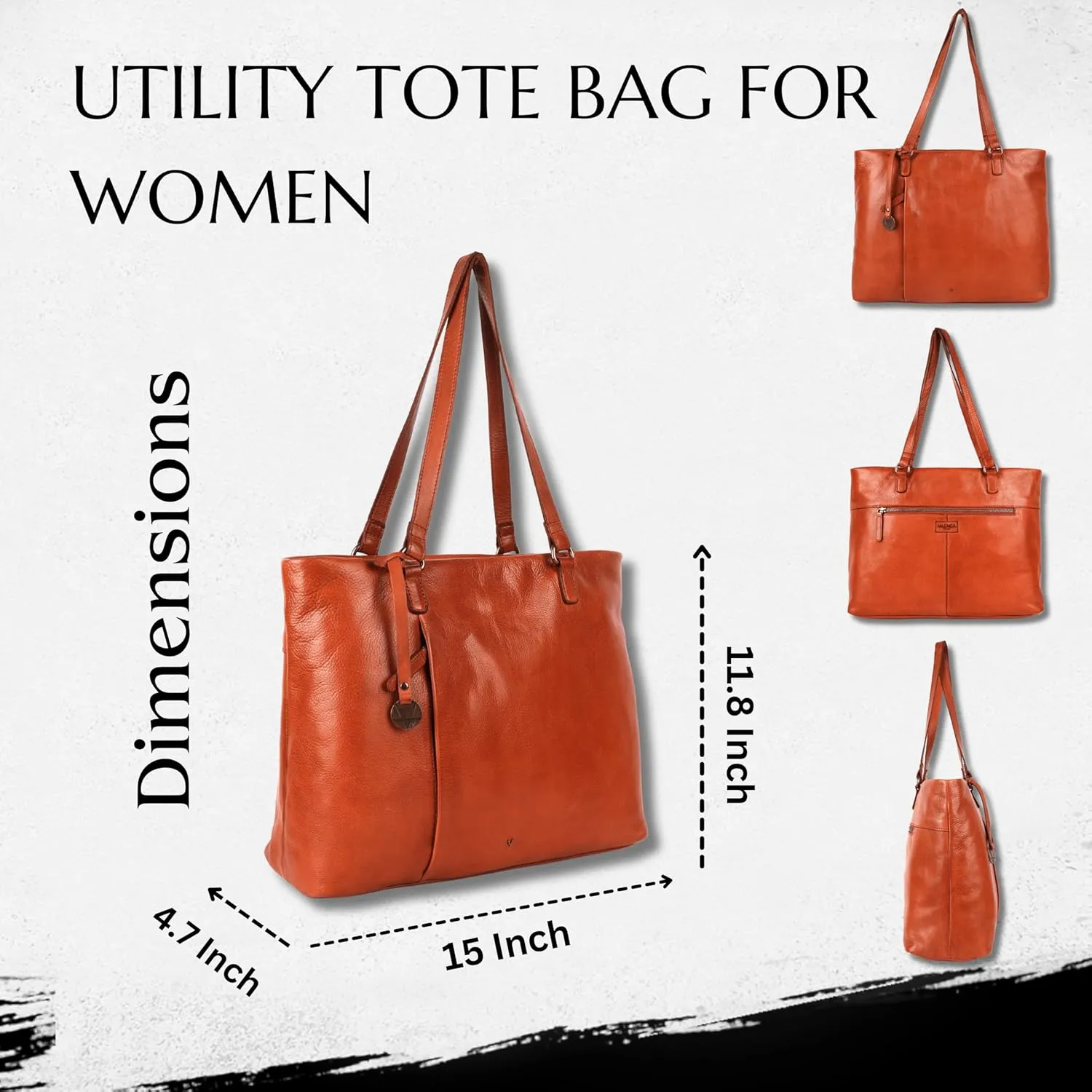 Genuine Italian Leather Women's Tote Handbags, Satchel Purse Ladies Shoulder Bags with Top Handle