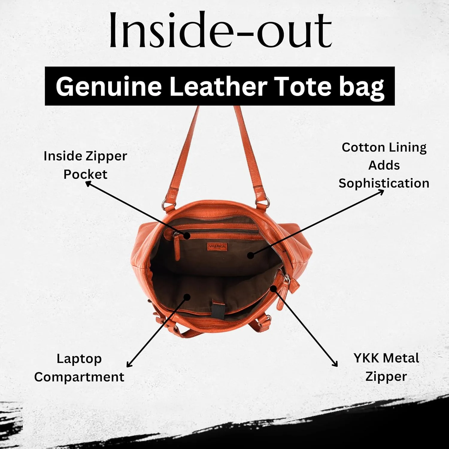 Genuine Italian Leather Women's Tote Handbags, Satchel Purse Ladies Shoulder Bags with Top Handle