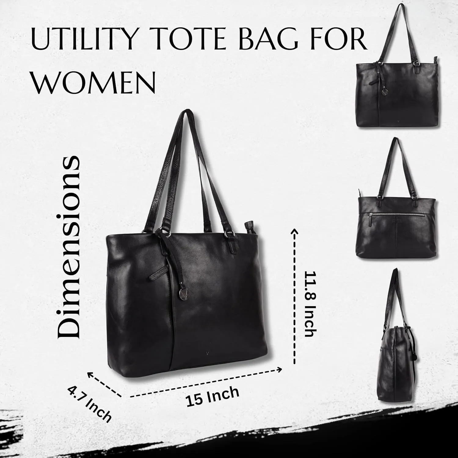 Genuine Italian Leather Women's Tote Handbags, Satchel Purse Ladies Shoulder Bags with Top Handle