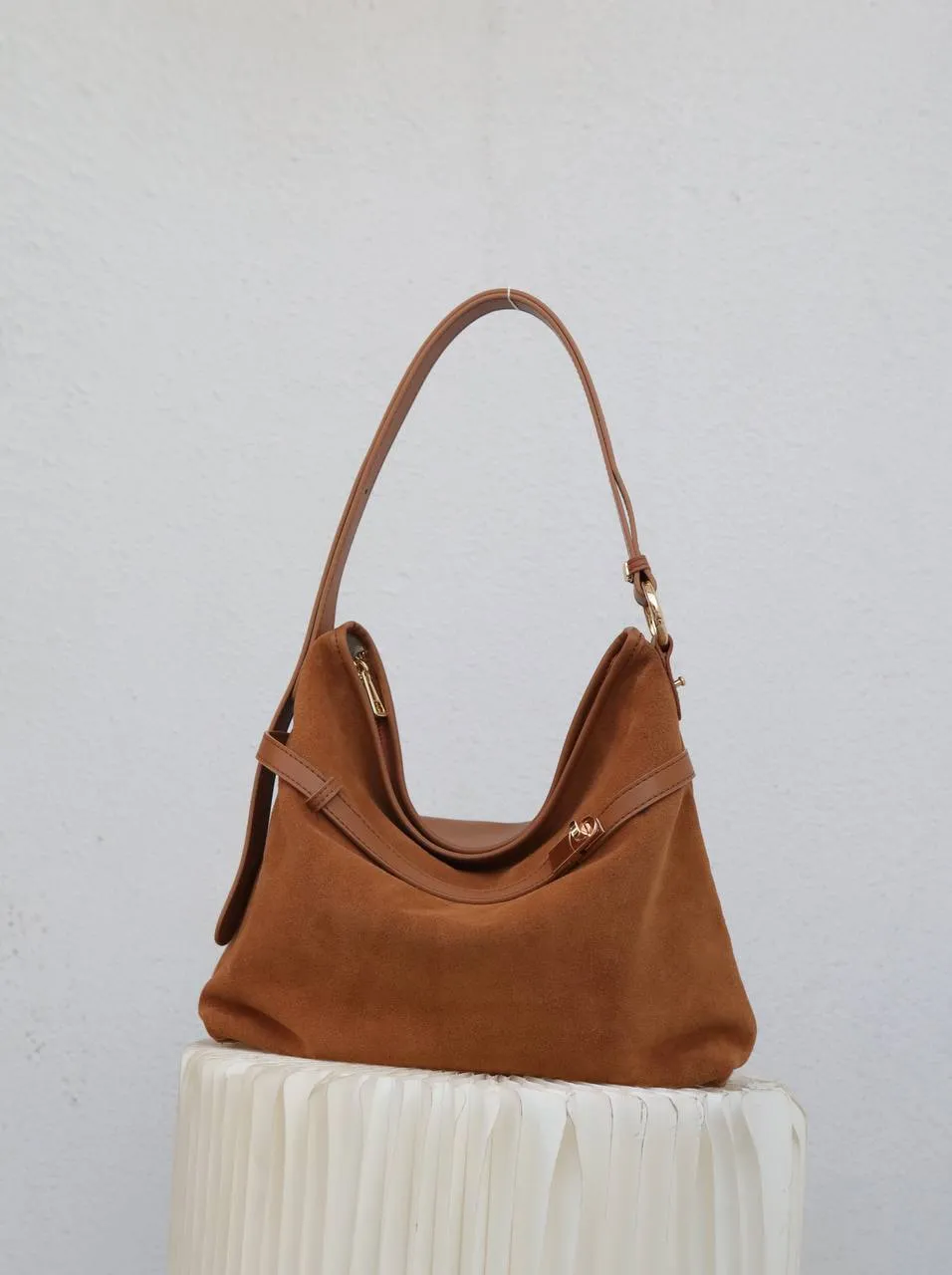Genuine Leather and Suede Bag — Perfection of Style and Elegance