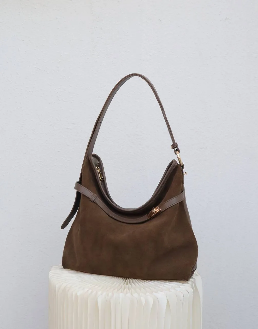 Genuine Leather and Suede Bag — Perfection of Style and Elegance
