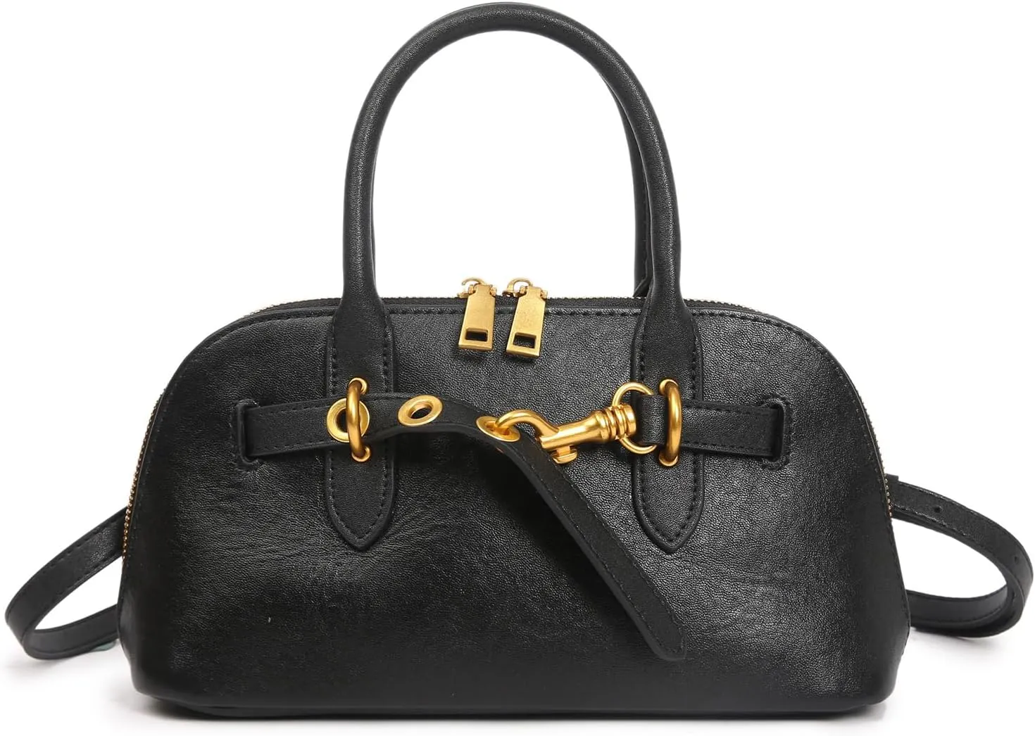 Genuine Leather Crossbody Bag for Women with Top Handle, Small Shoulder Tote Handbag, Designer Satchel Purse for Everyday Use