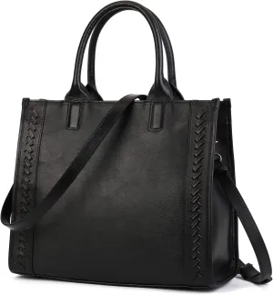 Genuine Leather Handbags Purses for Women Medium Satchel Tote Shoulder Crossbody Bags Top Handle with Strap