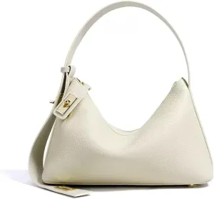 Genuine Leather Shoulder Bag for Women, Versatile Commuter Crossbody Tote Underarm Bag