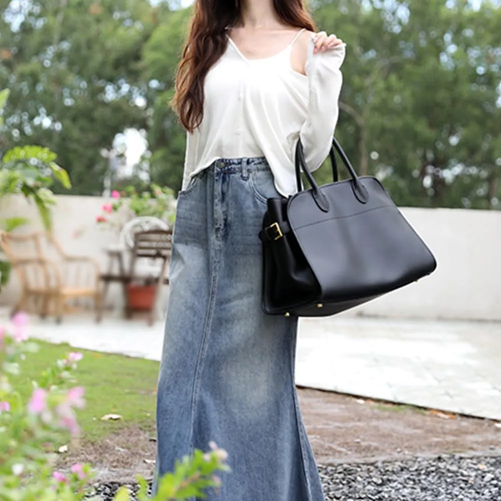 Genuine Leather Top Handle Bag Purse Large Tote Bags Big Shoulder Handbag Vintage Crocodile Purses for Women