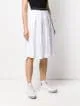 geometric-pattern midi skirt