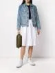geometric-pattern midi skirt