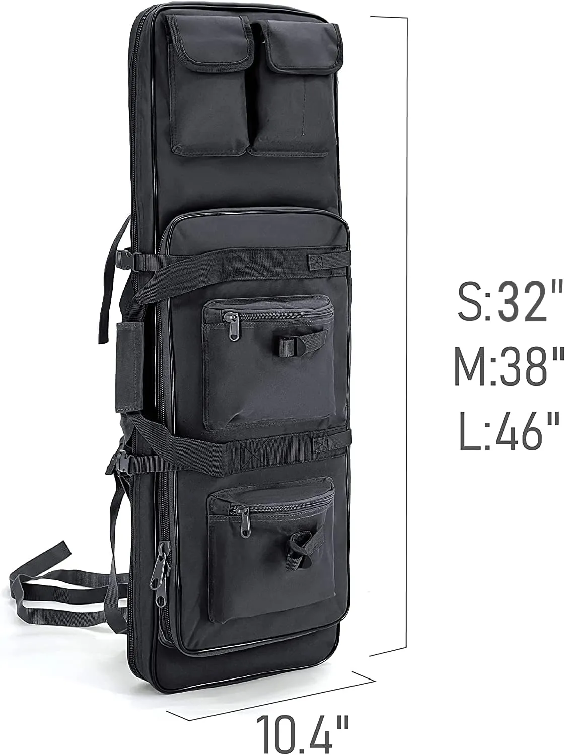 Gespann Tactical Rifle Backpack Soft Rifle Case Rifle Storage Holder for Hunting Trekking Hiking Fishing Rod Bag