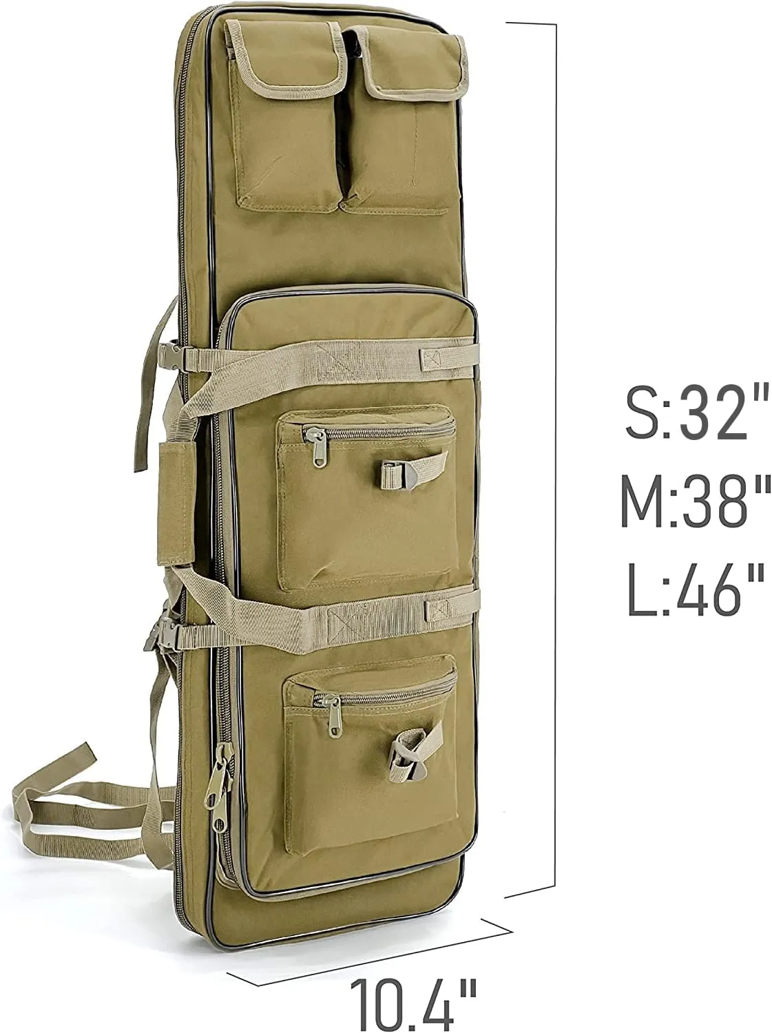 Gespann Tactical Rifle Backpack Soft Rifle Case Rifle Storage Holder for Hunting Trekking Hiking Fishing Rod Bag