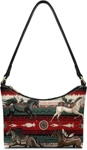 GIFTPUZZ Women Underarm Shoulder Bag Trendy Leather Purse with Top Handle Internal Pocket and Zipper Closure Waterproof