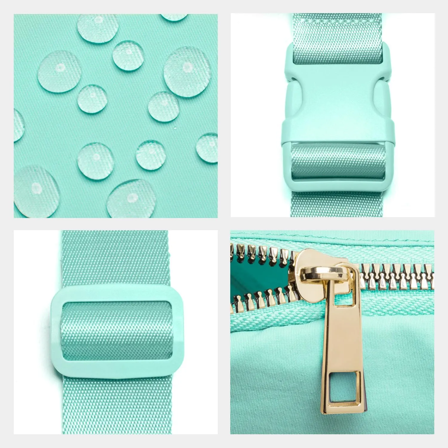Gitus Belt Bag Fanny Pack Crossbody Bags with Initial Letter Patch Cute Stuff Birthday Gifts for Teenager Girls Trendy Preppy Stuff for Teen Girls Cool Stuff for Teens (Mint Green-V)