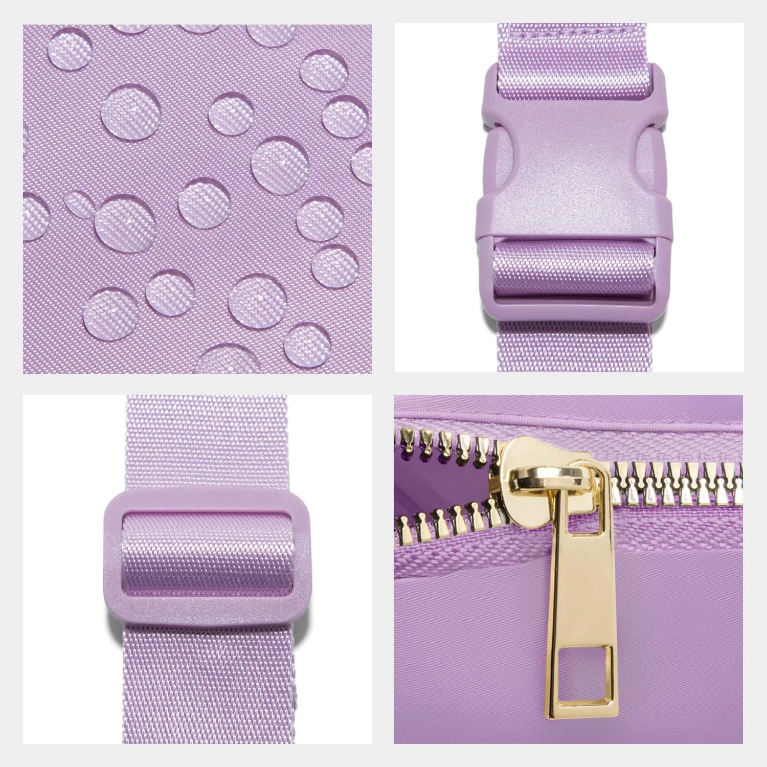 Gitus Birthday Gifts for 8 9 10 11 12 13 Year Old Girls Personalized Fanny Pack Crossbody Bags with Initial Letter Patch Belt Bag for Teen Girls Cute Trendy Stuff Travel Essentials (Lavender-L)