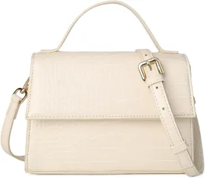Gladdon Small Leather Crossbody Purse for Women Trendy Ladies Top Handle Shoulder Bags