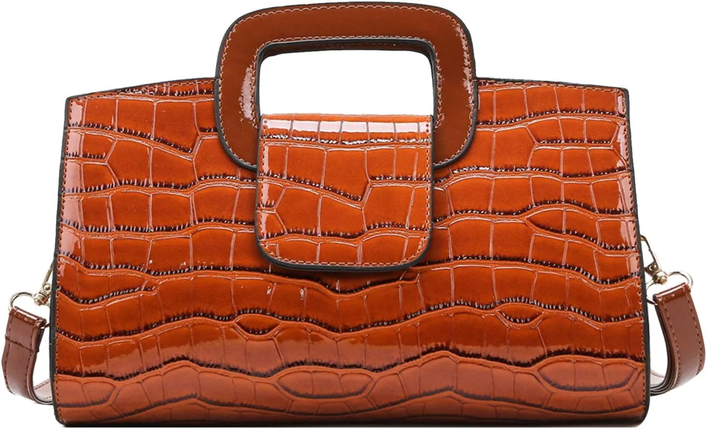 Goclothod Top Handle Satchel Women Vintage Flap Tote Clutch Handbag Crossbody Shoulder Bag Purse