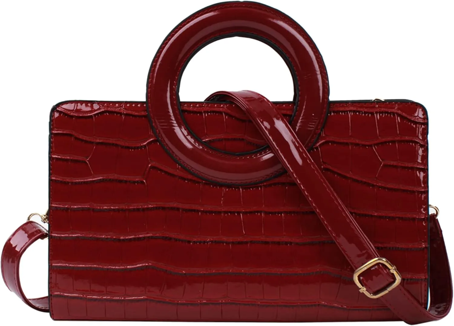 Goclothod Top Handle Satchel Women Vintage Flap Tote Clutch Handbag Crossbody Shoulder Bag Purse