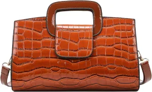 Goclothod Top Handle Satchel Women Vintage Flap Tote Clutch Handbag Crossbody Shoulder Bag Purse