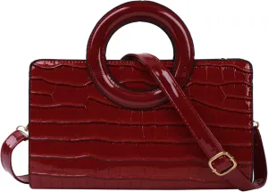 Goclothod Top Handle Satchel Women Vintage Flap Tote Clutch Handbag Crossbody Shoulder Bag Purse